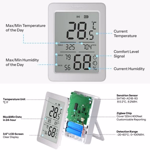 Sonoff AirGuard TH SNZB-02DR2 ZigBee ЖК-датчик температуры и влажности