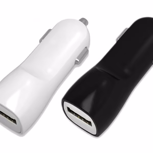 Automobilinis įkroviklis Tellos su USB jungtimi (dual) (1A+2A) juodas