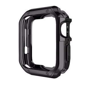 Minkštas tvirtas dėklas laikrodžiui Apple Watch 41 mm (Series 7/8/9) - juodas