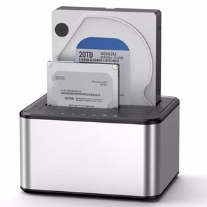 Dual Bay Docking Station, 2.5"/3.5" SSD/HDD, USB-B