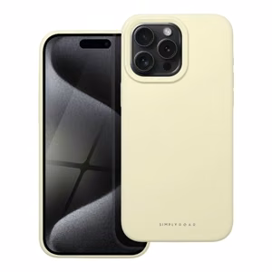 Roar Cloud Skin silikoninis dėklas iPhone 15 Pro Max Light Yellow