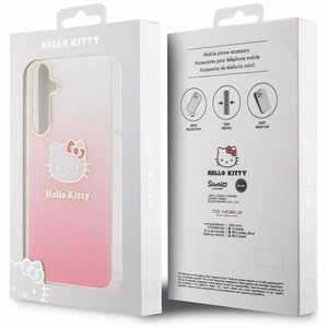 Hello Kitty IML Gradient Electrop Kitty Head case for Samsung Galaxy A55 - pink