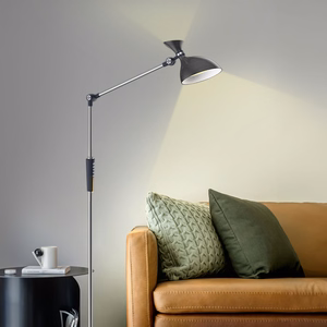 LED floor lamp with dimmer and adjustable colour temperature