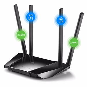 CUDY LT400 EU belaidis maršrutizatorius Wi-Fi 300 Mbps 2.4 GHz 4G LTE SIM juodas