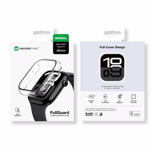 AmazingThing Radix Glass чехол для Apple Watch 46 мм - прозрачный