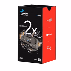Cardo FRC2X003 Motociklinis Interfonas 2 Kanalai 800m Juodas