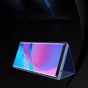 Clear View atverčiamas dėklas telefonui Samsung Galaxy A03s (166.5) mėlyna