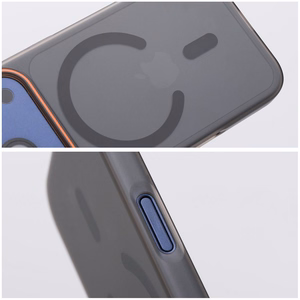 Case for Samsung A56 Go Orange compatible with MagSafe black