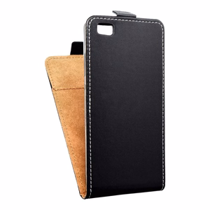 Vertical flip case for Huawei P8 LITE Slim Flexi Fresh czarne