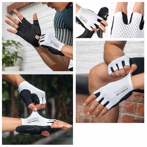 Rockbros TLS004 ROAD TO SKY Short Shock Absorbing Cycling Gloves S - White