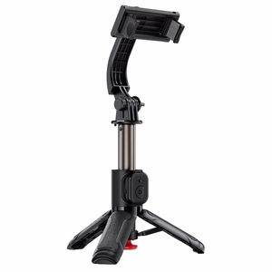 Acefast E42 asmenukių lazda su automatiniu trikoju ir Bluetooth nuotolinio valdymo pulteliu 63 cm - juoda