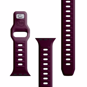 Силиконовый ремешок 3mk для Apple Watch, 38/40/41/42 mm, Mulberry, малый размер