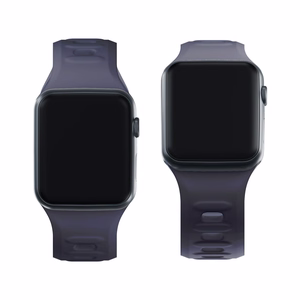 38/40/41/42 mm Gray (small) - 3mk Silicone Watch Strap for Apple