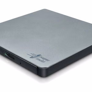 Hitachi-LG Slim Portable DVD-Writer optinių diskų įrenginys DVD±RW Sidabras