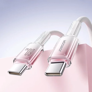 Кабель Joyroom S-A42 Crystal-Clear Series 60W USB-C - USB-C 1,2 м - белый