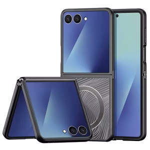 DUX DUCIS dėklas YIND Samsung Z Flip7 (Pilnas langas) juodas