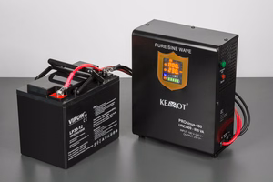 KEMOT PROsinus-800 sieninis rezervinis maitinimo šaltinis, grynos sinusoidės keitiklis su įkrovimo funkcija, 12 V/230 V, 800 VA/500 W