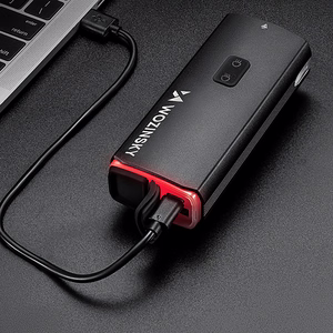 Передний велосипедный фонарь Wozinsky с кабелем USB-C, 3000 лм – чёрный