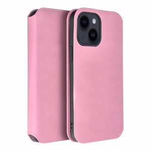 Dvigubos kišenės dėklas telefonui XIAOMI Redmi Note 13 Pro Plus 5G šviesiai rožinis