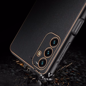 Dux Ducis Yolo elegantiškas dėklas telefonui iš ekologiškos odos Samsung Galaxy A13 5G juodas