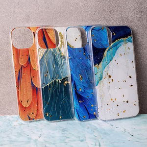 Gold Glam dėklas telefonui Samsung Galaxy A25 5G (global) mėlynas