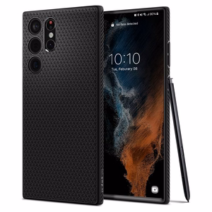 Spigen Liquid Air чехол для Samsung S22 Ultra матовый чёрный