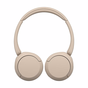 Sony WH-CH520 ausinės belaidės galvos juosta skambučiams/muzikai USB Type-C Bluetooth su įkrovimo stovu kreminės