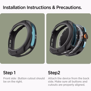 Чехол Spigen Liquid Air для Samsung Galaxy Watch 8 Classic 46mm - чёрный