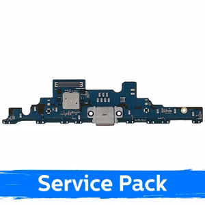 Разъём зарядки для Samsung X810 Tab S9+ с шлейфом / серебристый (Service Pack)
