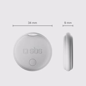 SBS Track My Circle locator compatible with Apple Find My set of 4 - white