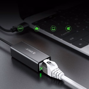 Orico XC-R45-V1 USB-C to RJ45 Gigabit Ethernet 1 Gbps Network Adapter - Black