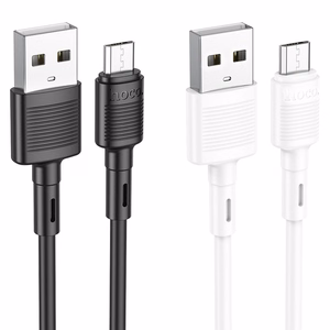 USB kabelis Hoco X83 USB-A to MicroUSB 1.0m baltas
