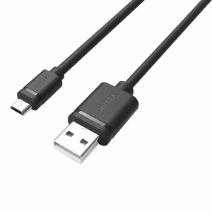 UNITEK Y-C434GBK USB kabelis USB 2.0 1,5 m USB A Micro-USB B Juoda