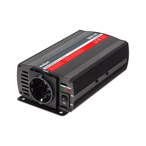 REBEL 24 V–230 V įtampos keitiklis, 300 W, vokiško F tipo lizdas