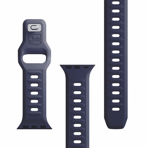 38/40/41/42 mm Gray (small) - 3mk Silicone Watch Strap for Apple