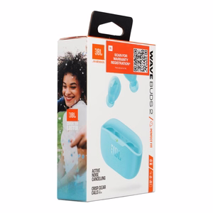 Belaidės ausinės ANC JBL Wave Buds 2 mėlynos