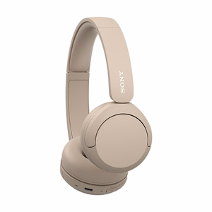 Sony WH-CH520 ausinės belaidės galvos juosta skambučiams/muzikai USB Type-C Bluetooth su įkrovimo stovu kreminės