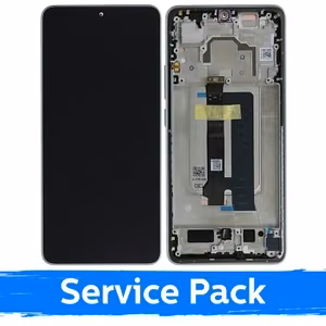 LCD ekranas skirtas Xiaomi Poco X6 Pro 5G su rėmeliu / pilkas / (Service Pack)
