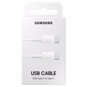 SAMSUNG originalus laidas Type-C į Type-C EP-DA705BWEGWW 1 m, baltas, blister