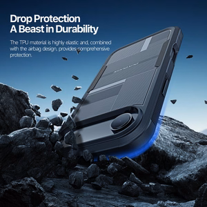 Dėklas Dux Ducis Shld Apple iPhone Air juodas (Umbra Pattern)