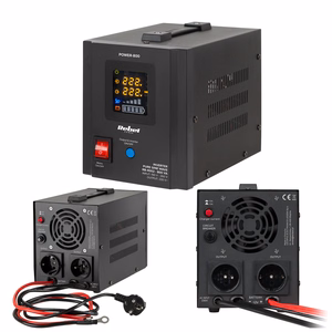 Rebel POWER-800 emergency power supply, pure sine wave inverter with charging, 12 V / 230 V, 800 VA / 500 W