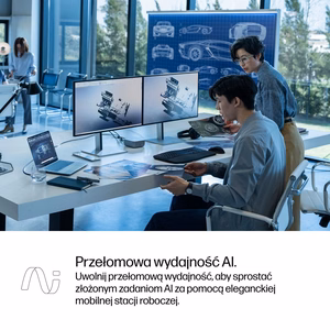 HP ZBook Ultra G1a Copilot+ PC AMD Ryzen AI Max PRO 385 Mobilusis darbo stoties kompiuteris 35.6 cm (14") 2.8K Jutiklinis ekranas 32 GB LPDDR5x-SDRAM 1 TB SSD Wi-Fi 7 (802.11be) Windows 11 Pro AI Workstation, AI PC Silver