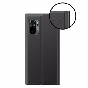 Dėklas telefonui knygos tipo su išmaniuoju langu Xiaomi Redmi K40 Pro+ / K40 Pro / K40 / Poco F3 - rožinis