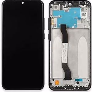 LCD ekranas Xiaomi Redmi Note 8T su lietimui jautriu ekranu su rėmu pilkas originalus (service pack)