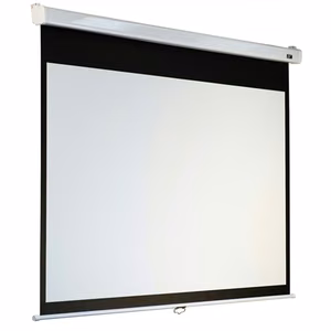 Elite Screens M119XWS1 – Manual Series manual projection screen, 119-inch diagonal, 1:1, viewable width 213 cm, white