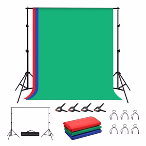 Fotografavimo fonų ir stovų rinkinys 2x2m, RGB