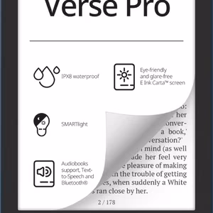 PocketBook Verse Pro el. knygų skaityklė su jutikliniu ekranu 16 GB Wi-Fi juoda, mėlyna