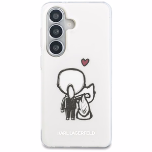 Karl Lagerfeld IML Karl&Choupette MagSafe Case for Samsung Galaxy S26 - Transparent