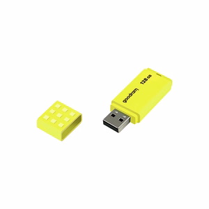 Goodram FLASHDRIVE 128GB UME2 USB Type-A 2.0 atmintinė geltonos spalvos