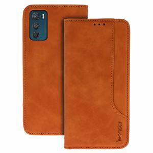 Wonder Prime dėklas telefonui Motorola Moto G42 rudas